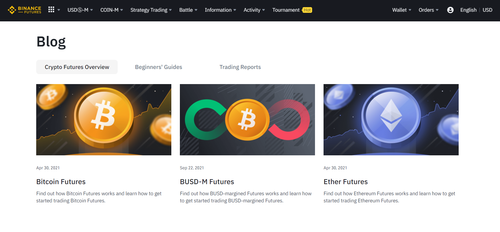 Follow the derivatives information on the Binance blog Follow the derivatives information on the Binance blog
