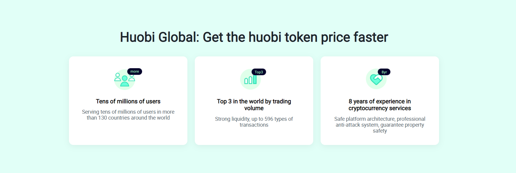 Benefits of Huobi Global Benefits of Huobi Global