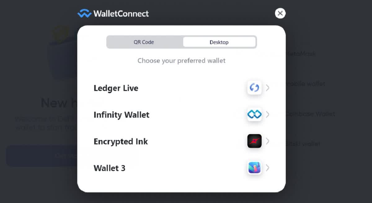 Wallet connect